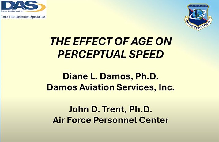 The Effect of Age on Perceptual Speed